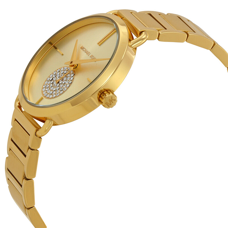 Michael Kors Portia Gold Dial Ladies Watch MK3639 796483317062