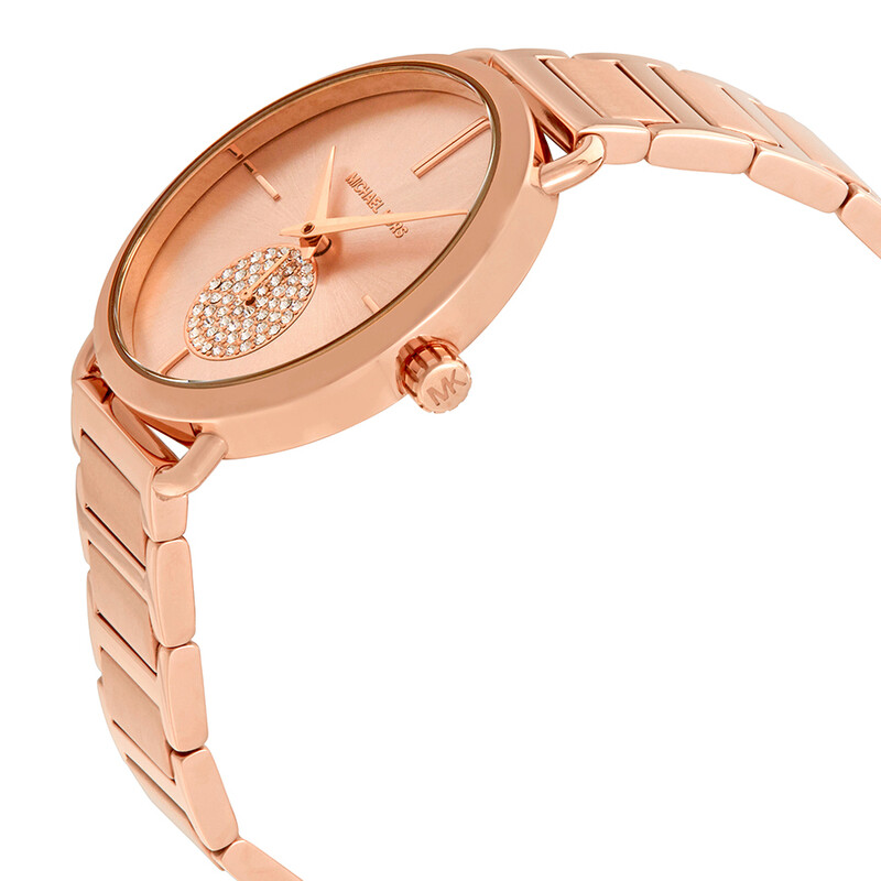 Michael Kors Portia Rose Dial Rose Gold-tone Ladies Watch MK3640