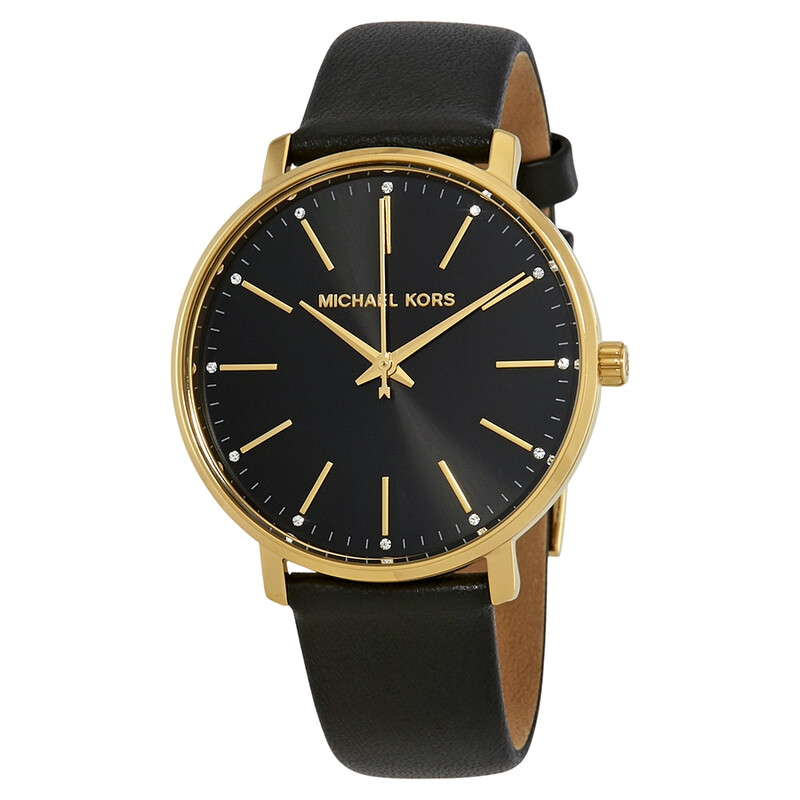 Michael Kors Pyper Crystal Black Dial Ladies Watch MK2747