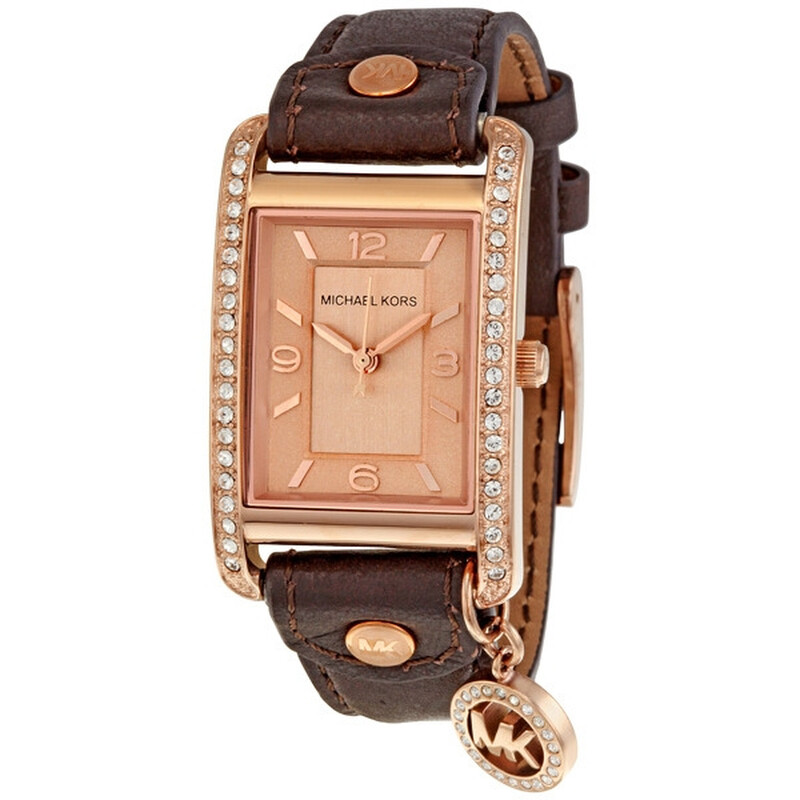 山中　Michael kors 腕時計　新品 Michael Kors Rose Gold Crystal Ladies Watch MK2214 691464611002