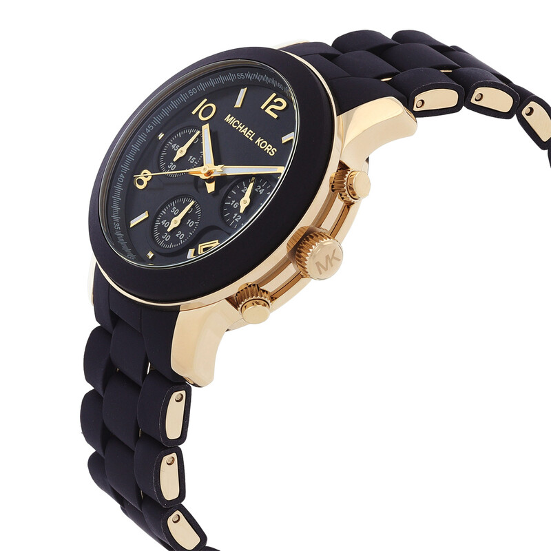 Michael Kors Runway Chronograph Quartz Black Dial Ladies  display picture 2