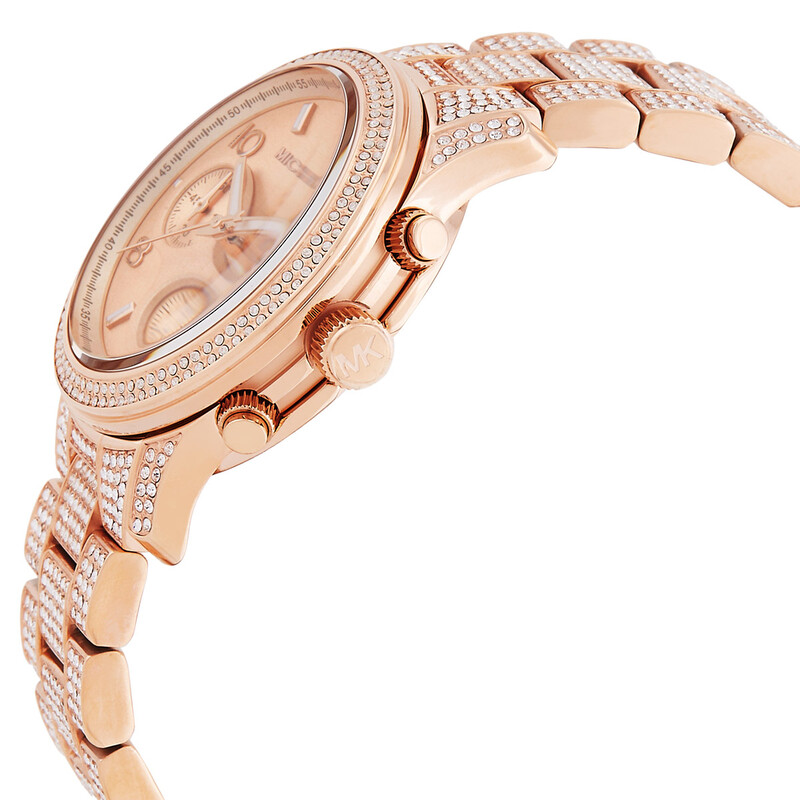Analog Watches Michael Kors Watch Runway Rose Gold Kors Ladies Watches Michael Kors Rose Gold Watch Set Michael Kors Women's  Runway Chronograph Rose Gold-Tone Stainless Steel Watch Rose Gold