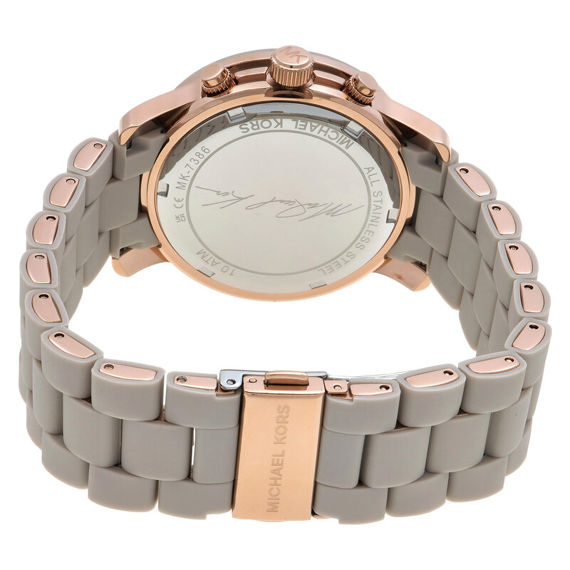 Michael Kors Runway Chronograph Quartz Grey Dial Ladies Watch