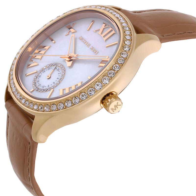 Michael Kors Women Watch Quartz Mother of Pearl Dial Gold ST Michael Kors Rose Gold Tone MK5491 Parker Mother of Pearl  main image 3