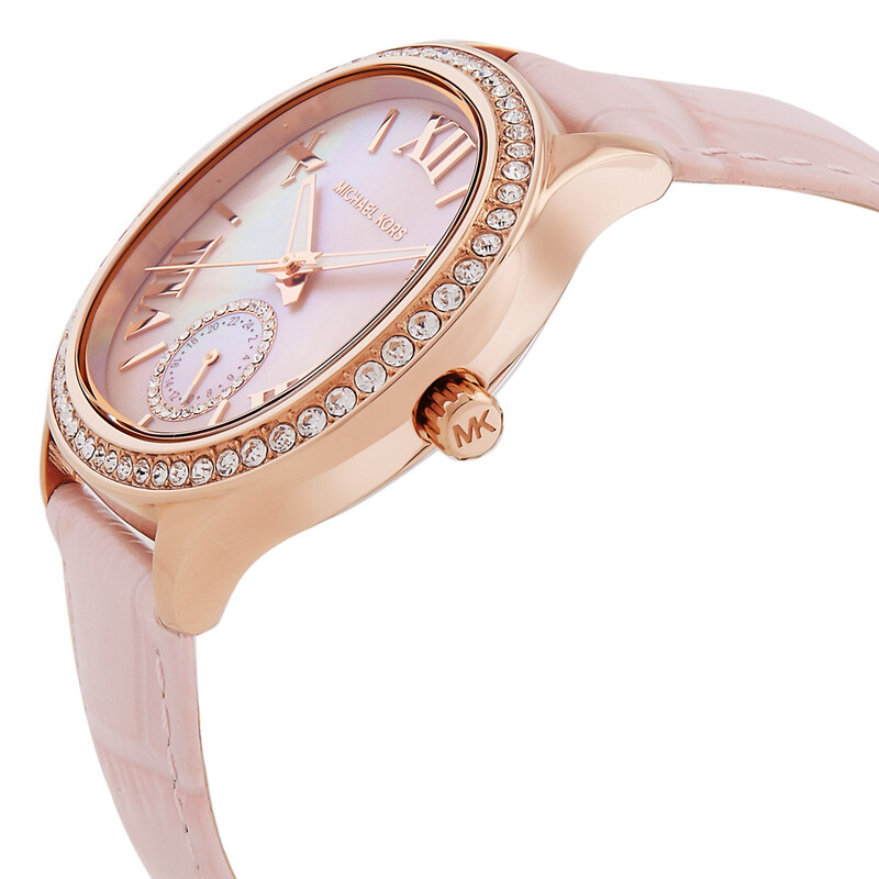 NWT Michael Kors Sage Pavé Mother of Pearl Dial Ladies Watch Michael Kors Sage Pave Mother of Pearl Dial Ladies Watch  main image 3