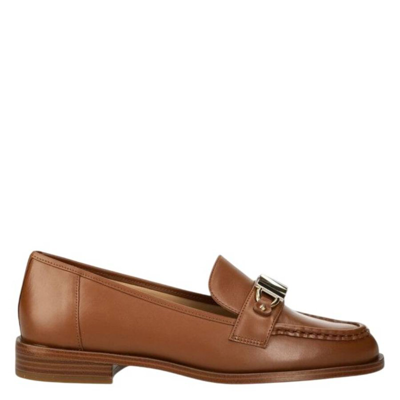 Michael Kors Tiegan Leather Logo Plaque Loafers, Brand Size 6 ( US