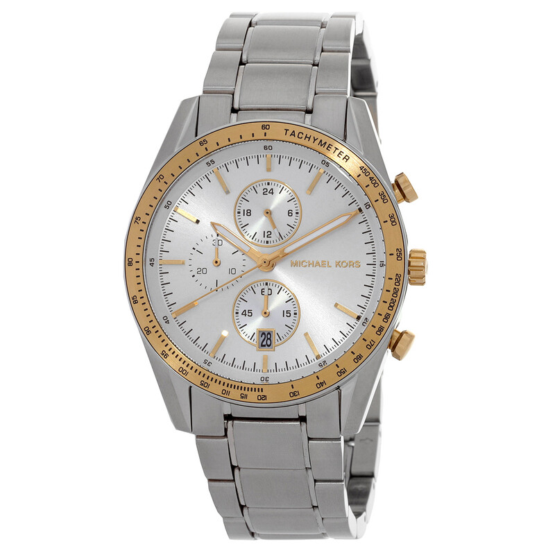 Michael Kors Warren Chronograph Quartz White Dial Men display picture 2