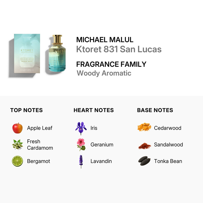 Michael Malul Men's Ktoret 831 San Lucas EDP Spray 3.4 oz