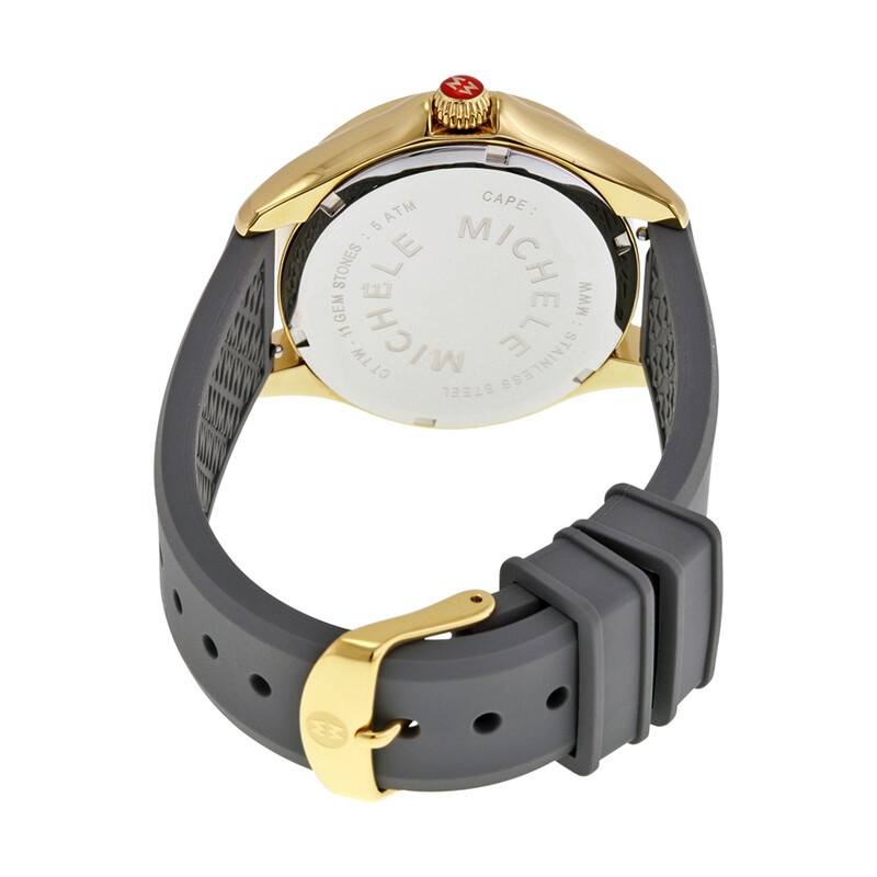 Michele Cape Silicone Ladies Watch MWW27A000007 | Michele Cape | Womens Quartz Watch main image 3