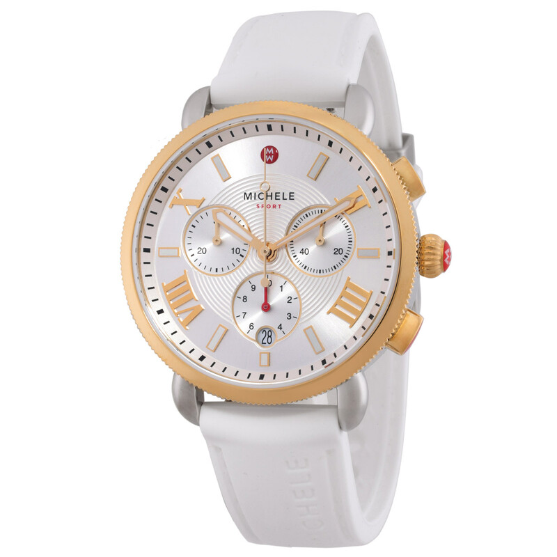 Michele Sport Sail Chronograph Quartz Silver Dial Ladies  display picture 1