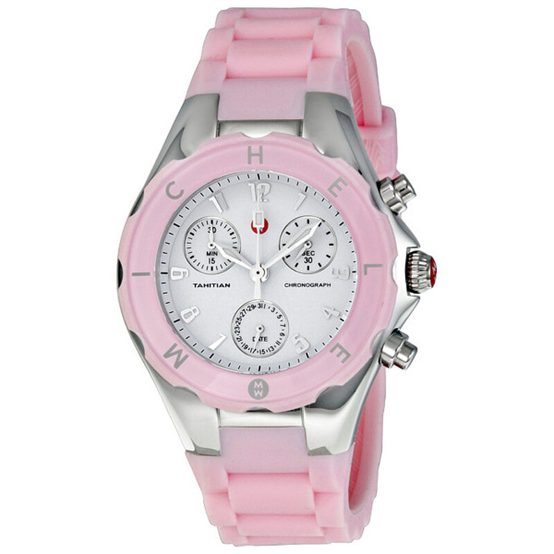 Michele Tahitian Jelly Bean Barely Pink Chronograph Ladies  display picture 2