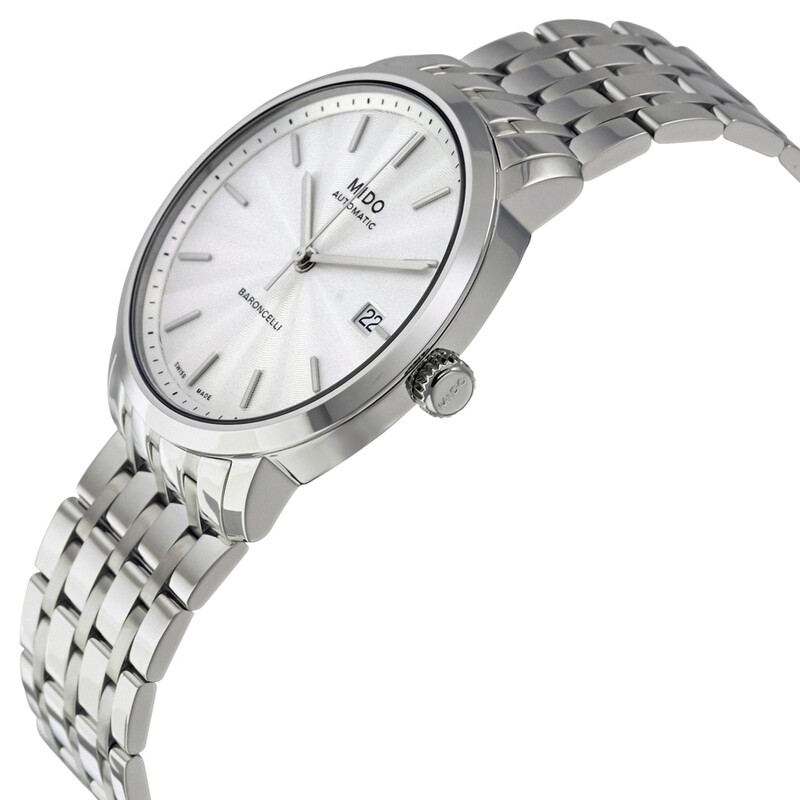 Mido Baroncelli Automatic Silver Dial Watch M3895.4.11.1 M38954111 