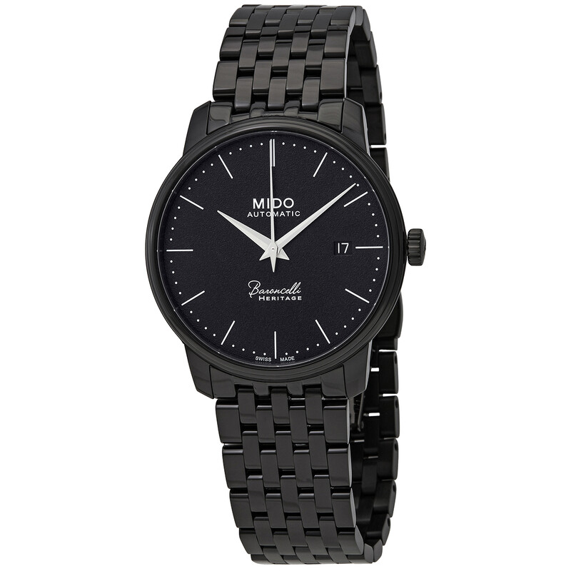 Mido Baroncelli Heritage Automatic Black Dial 39 mm Watch MIDO