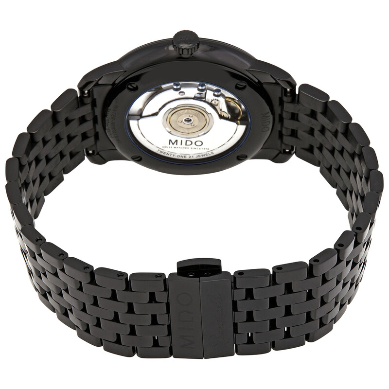 Mido Baroncelli Heritage Automatic Black Dial 39 mm Watch MIDO