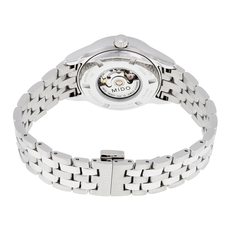 Mido Belluna Automatic Silver Dial Ladies Watch M0012301103191