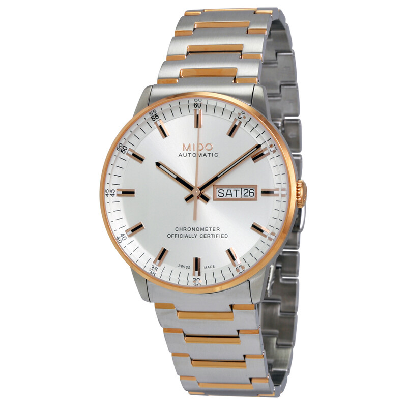 Mido Commander II Automatic Chronometer Silver Dial Men's Watch