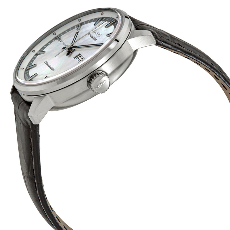 Mido Commander II Automatic White Mother of Pearl Dial Ladies