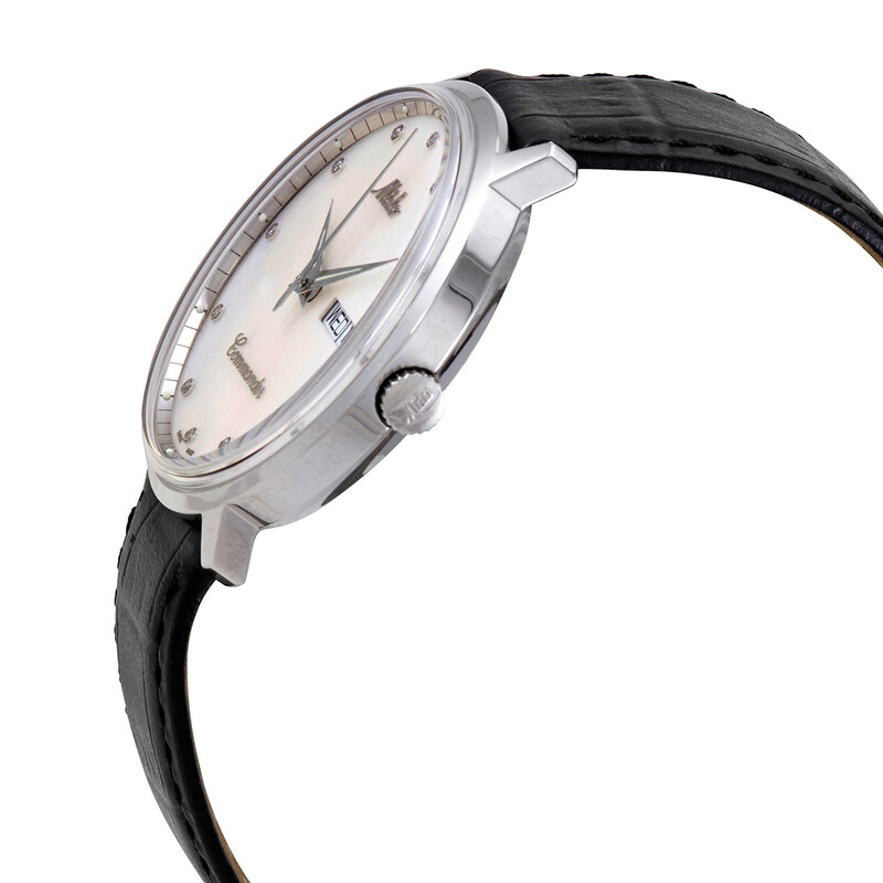 Mido Commander Mother of Pearl Diamond Dial Watch M8419.4.19.61