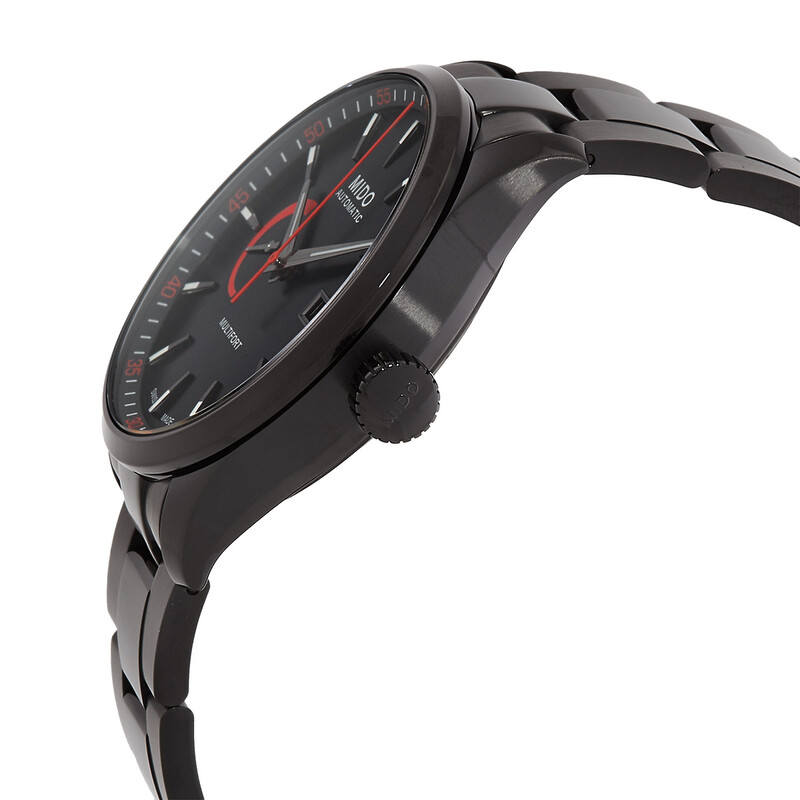 MIDO MULTI FORT 自動巻き時計 ブラック/レッド Mido Multifort Automatic Black Dial Men's Watch M0384243305100