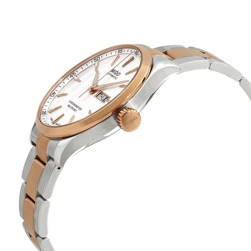 Mido Multifort Automatic White Dial Two-tone Men's Watch