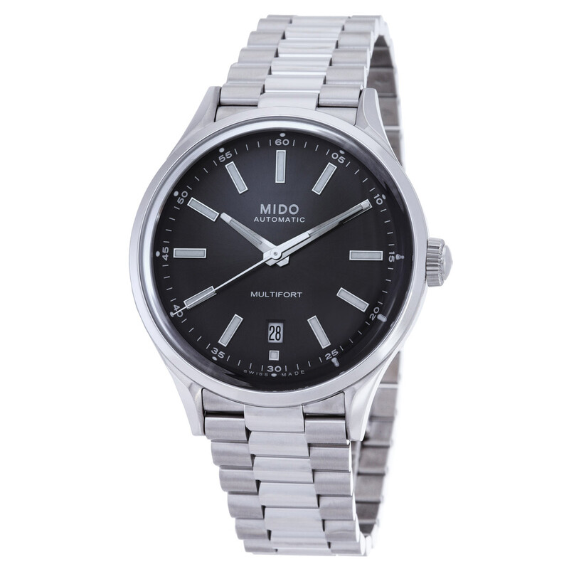 イマンマニーコントワールドフオーミュ Mido Multifort Patrimony Powerwind Automatic Anthracite Dial Men's