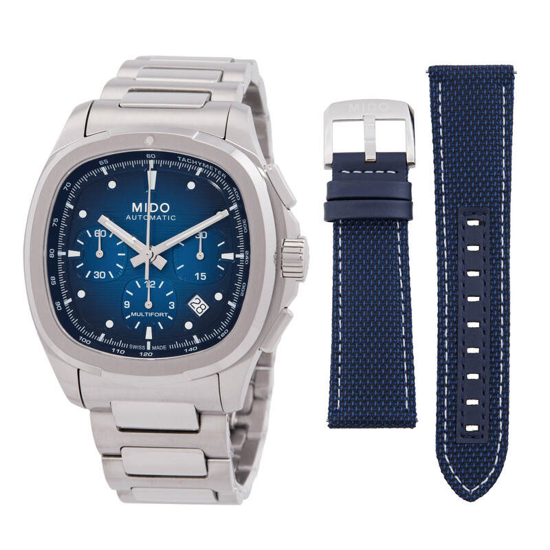 Mido Multifort TV Chronograph Automatic Blue Dial Watch M049