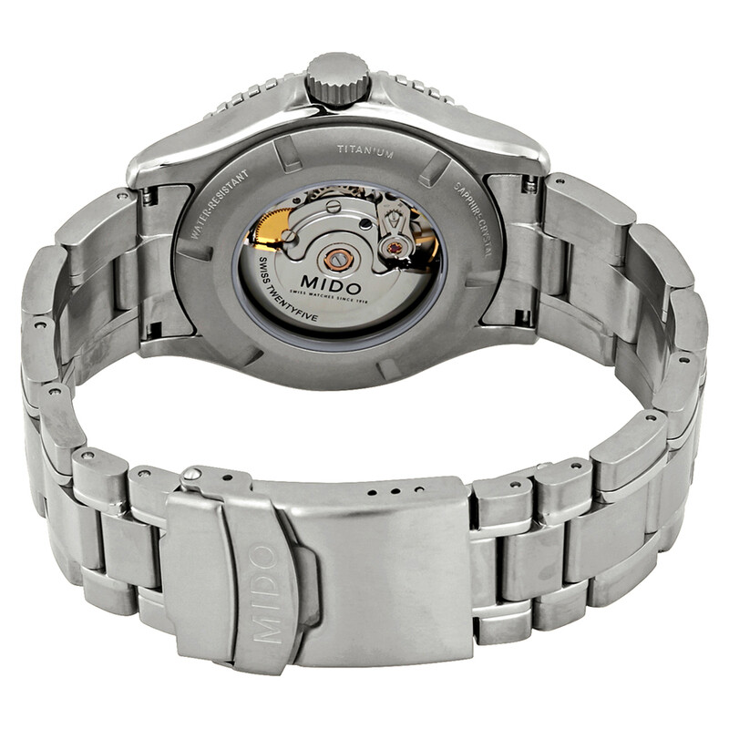 Mido Ocean Star Captain Iv Black Dial Titanium Automatic Men's