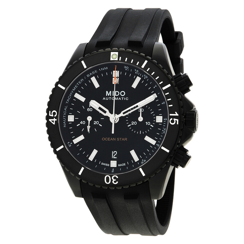 Mido Ocean Star Chronograph Automatic Black Dial Men's Watch