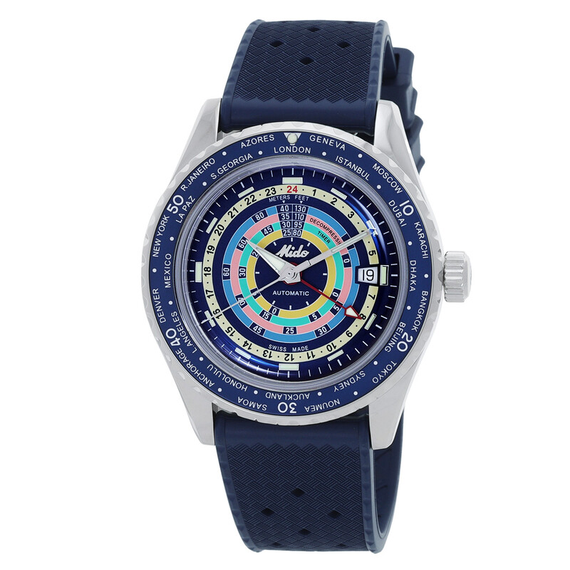 Mido Ocean Star Decompression Worldtimer Automatic Blue Dial Men's Mido Ocean Star Decompression Worldtimer Automatic Blue Dial Men's