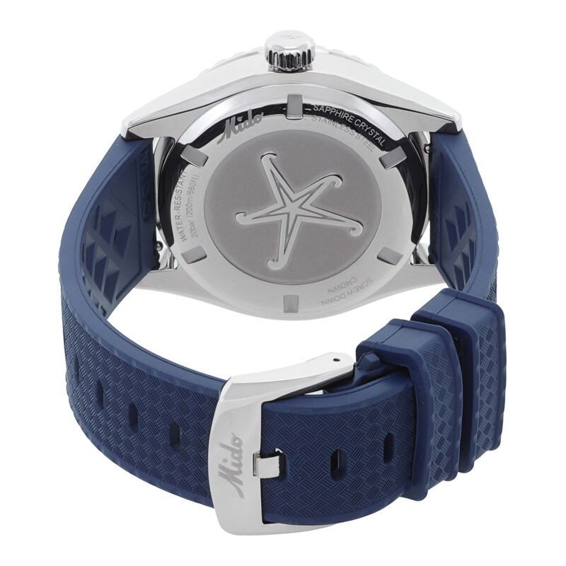 Mido Ocean Star Decompression Worldtimer Automatic Blue Dial Men's