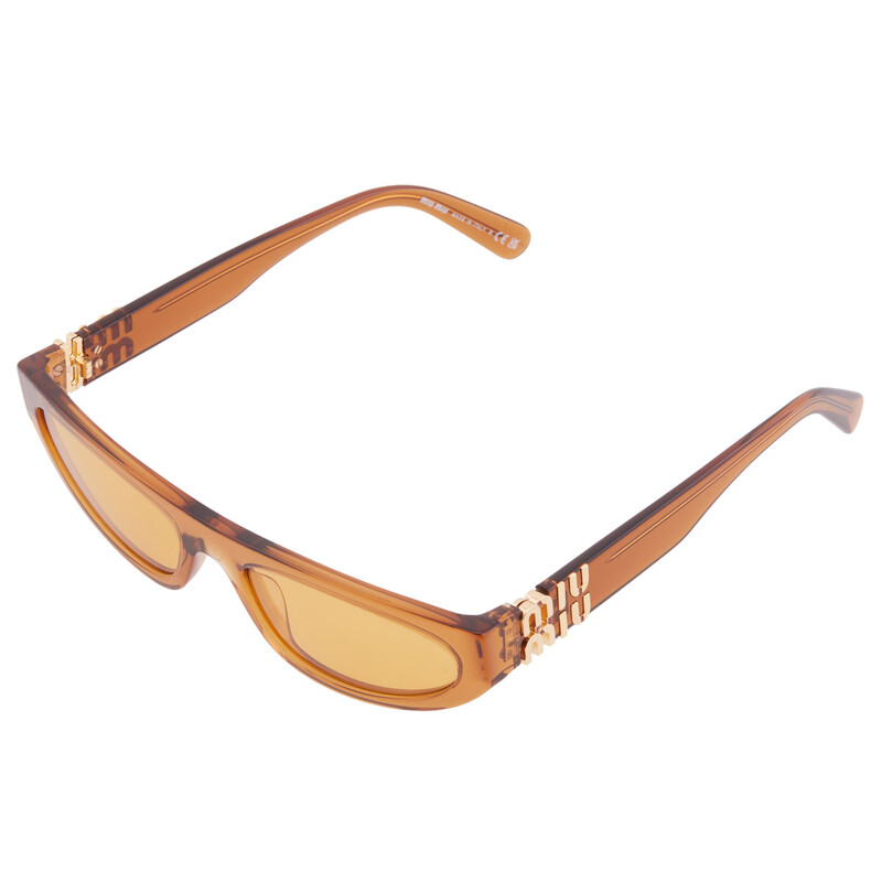 Miu Miu Amber-Tinted Cat-Eye Sunglasses Miu Miu MU 09WS VAU06B Sunglasses - US main image 4