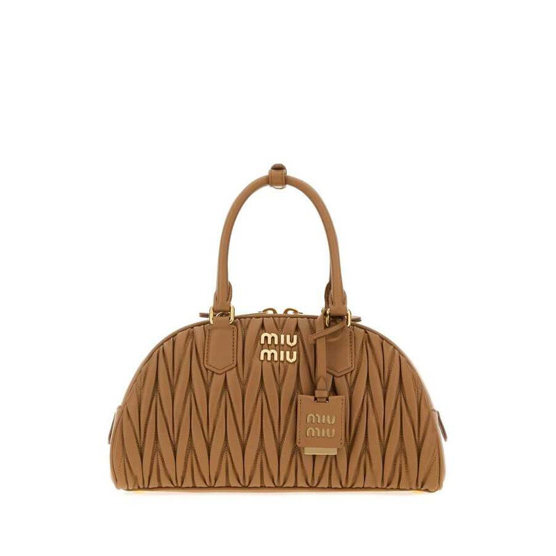 Miu Miu Arcadie Shoulder Bag — Caramel 5BB197AN88 F098L - Handbags