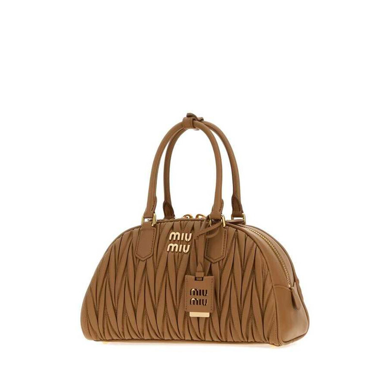Miu Miu Arcadie Shoulder Bag — Caramel 5BB197AN88 F098L - Handbags