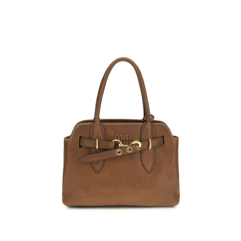 Miu Miu Aventure Top Handle Bag — Brown MI5BA292VOON2BBLF0316BB