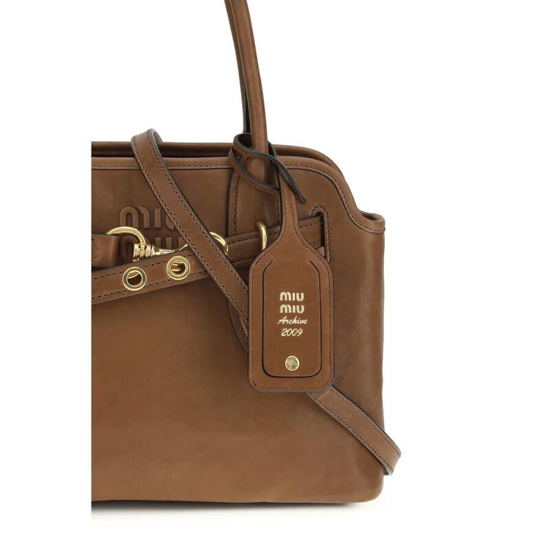 Miu Miu Aventure Top Handle Bag — Brown MI5BA292VOON2BBLF0316BB