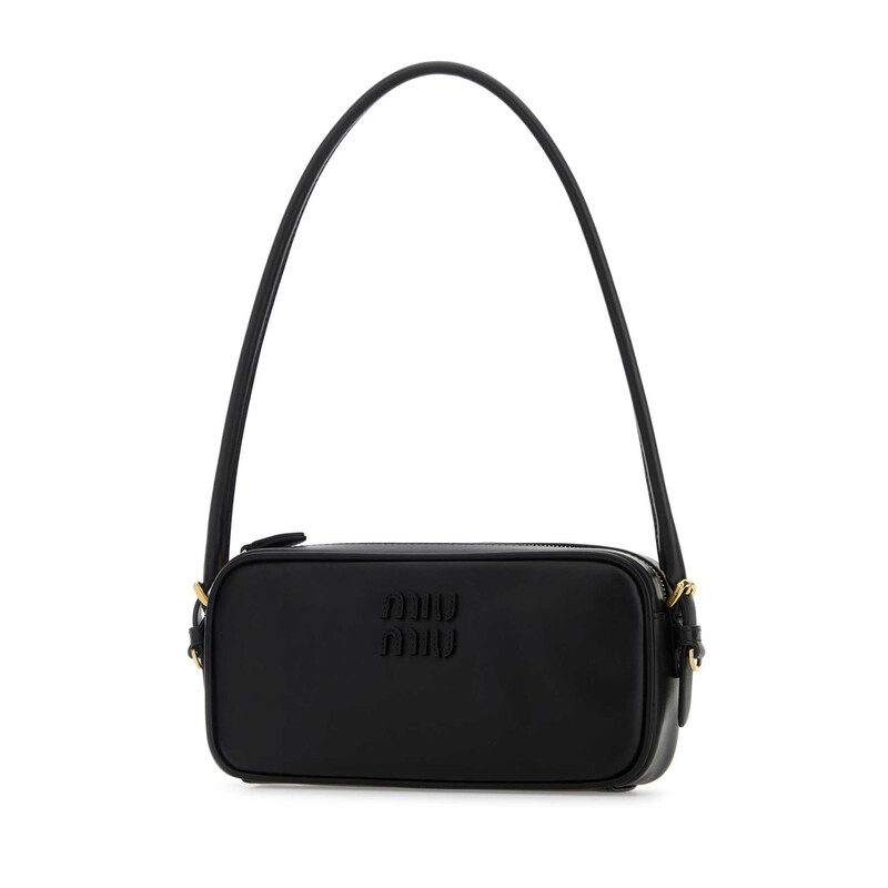 Miu Miu Black Leather Shoulder Bag 5NE024AF8W F0002 8050245903736