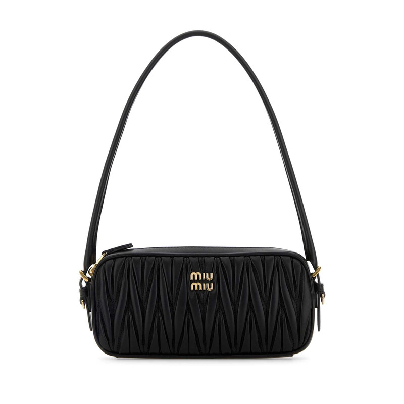 Miu Miu Black Leather Shoulder Bag 5NE024AFPP F0002 8056811127735