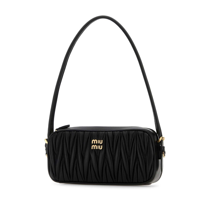 Miu Miu Black Leather Shoulder Bag 5NE024AFPP F0002 8056811127735 Miu Miu Black Leather Shoulder Bag 5NE024AFPP F0002 8056811127735
