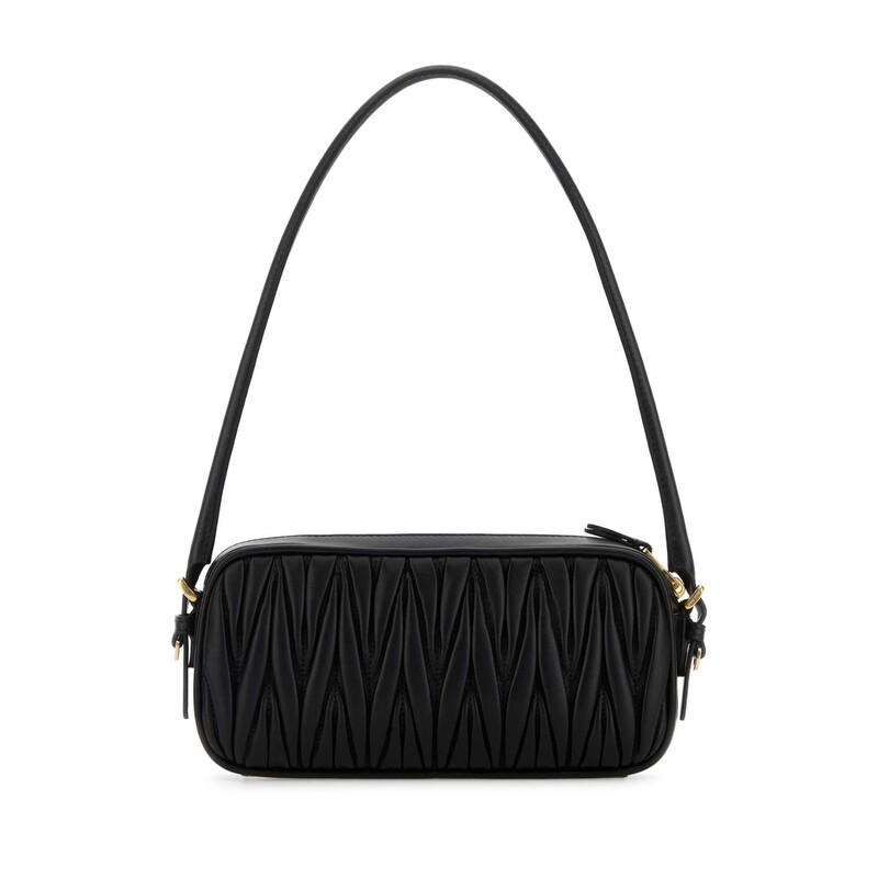 Miu Miu Black Leather Shoulder Bag 5NE024AFPP F0002 8056811127735