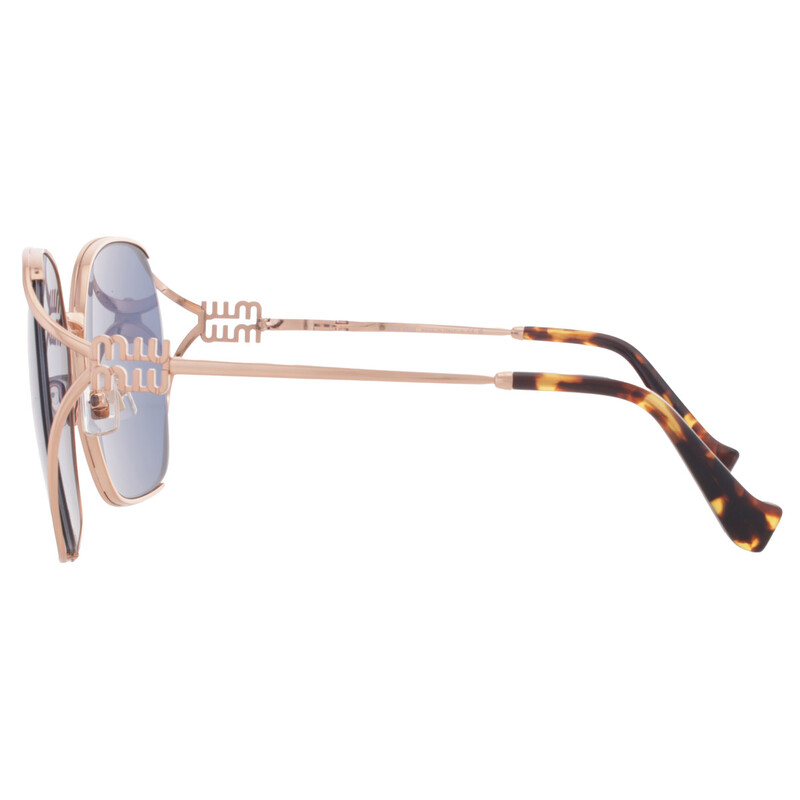 Myu(＾ω＾Ｕ)様 Miu Miu Blue Oversized Ladies Sunglasses MU 52WS ZVF1V1 60