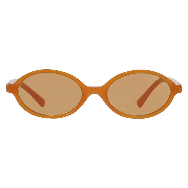 Miu Miu Brown Oval Ladies Sunglasses MU 04ZS 11V40D 50