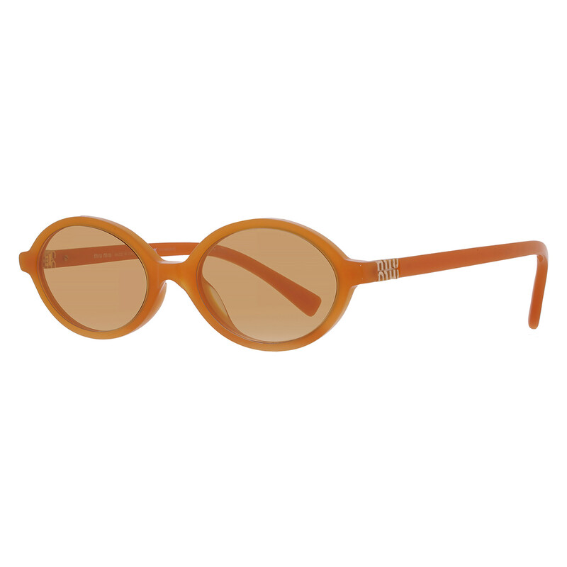 Miu Miu Brown Oval Ladies Sunglasses MU 04ZS 11V40D 50
