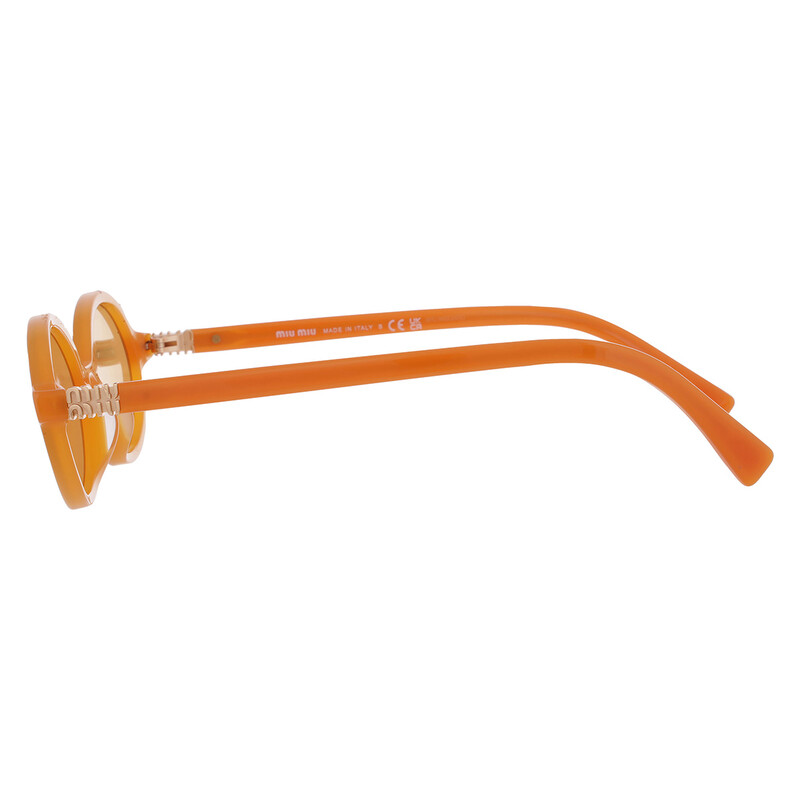 Miu Miu Brown Oval Ladies Sunglasses MU 04ZS 11V40D 50