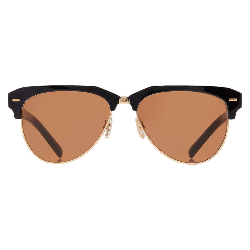 Miu Miu Brown Pilot Ladies Sunglasses MU 09ZS 1AB2Z1 57