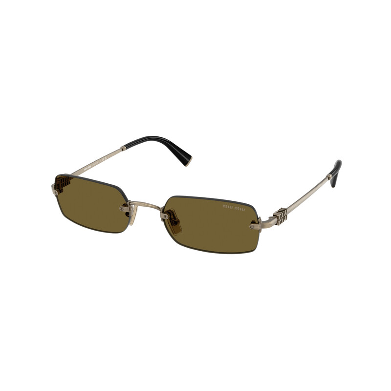 Miu Miu Brown Rectangular Ladies Sunglasses MU B50S 26C09Z 50