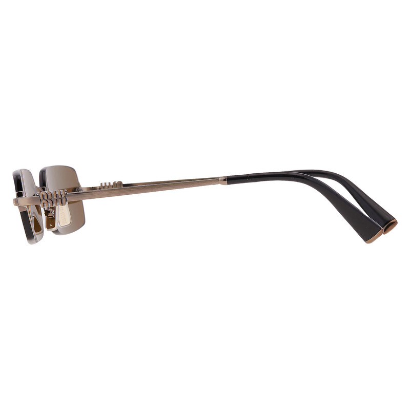 Miu Miu Brown Rectangular Ladies Sunglasses MU B50S 26C09Z 50