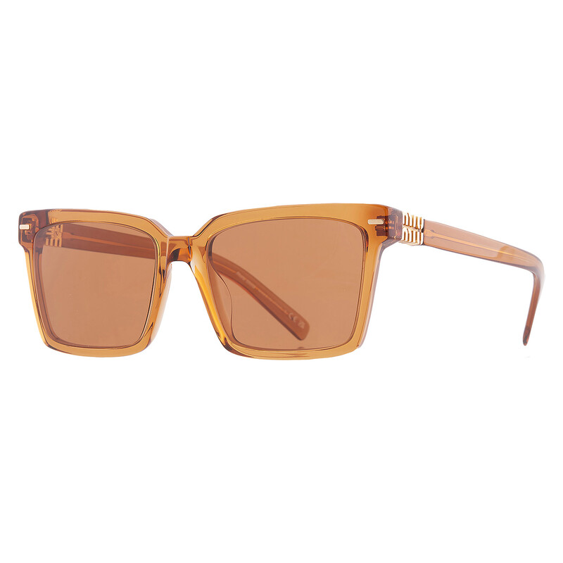 miu Miu Miu Brown Sport Ladies Sunglasses MU 13ZS 15T2Z1 55