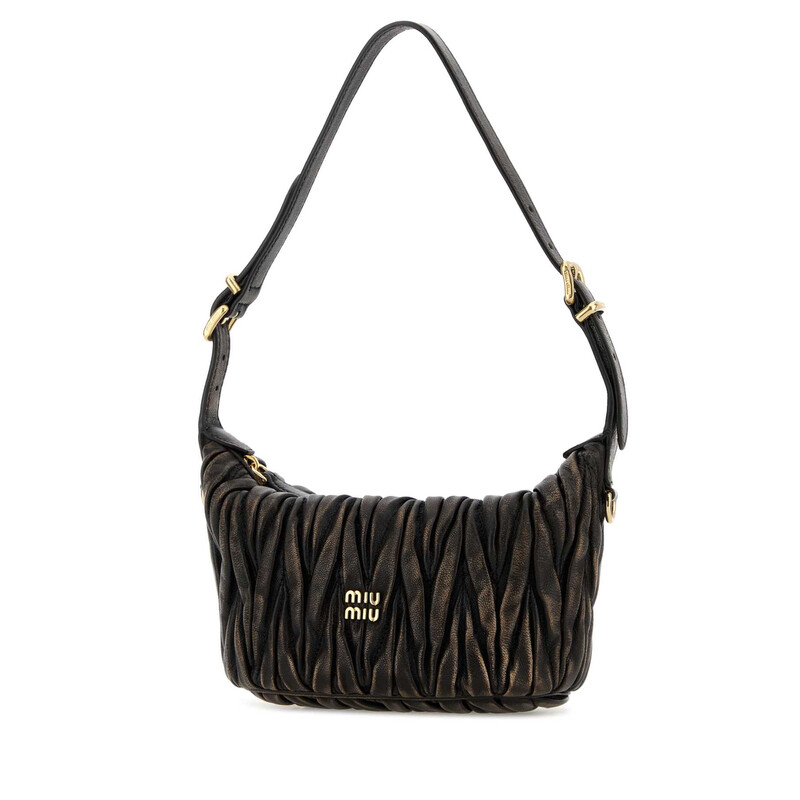 Miu Miu Dark Brown Leather Handbag 5BP100AF6QF0201 8056811647806