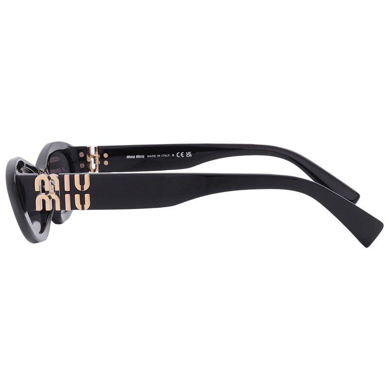 Miu Miu Dark Gray Cat Eye Ladies Sunglasses MU 09YS 1AB5S0 54