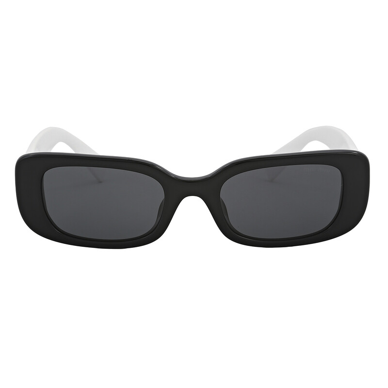 Miu Miu Dark Gray Rectangular Ladies Sunglasses MU 08YS 1AB5S0 51